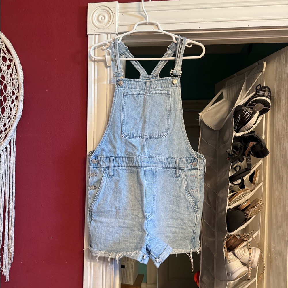 Madewell Light Blue Denim Overalls